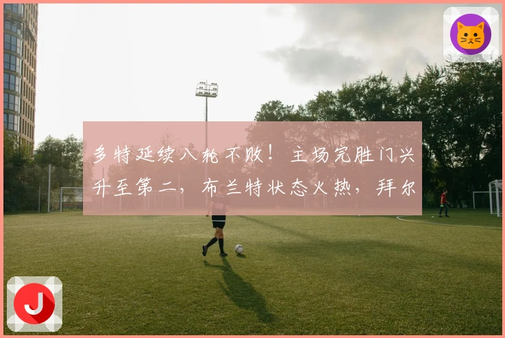 多特延续八轮不败！主场完胜门兴升至第二，布兰特状态火热，拜尔表现抢眼